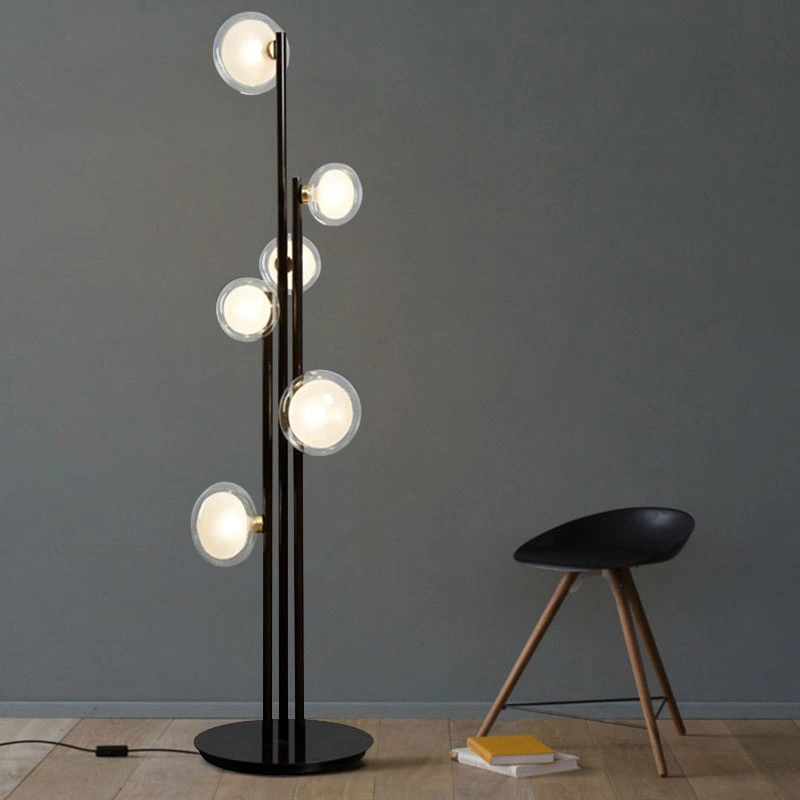 Simple Nordic LED Floor Lamp for Bedroom Study Living Room Decoration Vertical Fixture (WH-MFL-100)