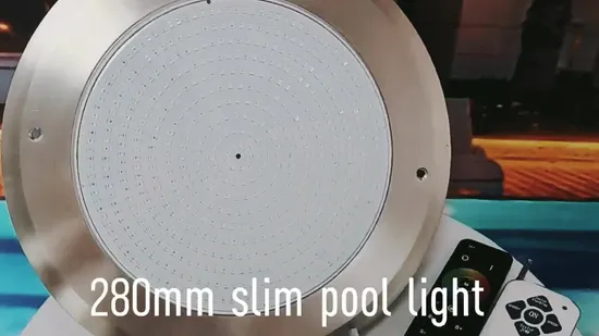 Luce subacquea LED RGB 18W/24W IP68 impermeabile, luce per piscina ultrasottile montata a parete