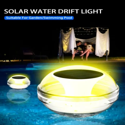 IP68 Impermeabile Solare Ricaricabile Mini LED RGB Nuoto Galleggiante Piscina Senza Fili Luci Luce Drift Paesaggio Stagno Luce