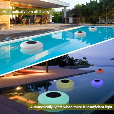 Lampada decorativa solare RGB, luce galleggiante per piscina a LED