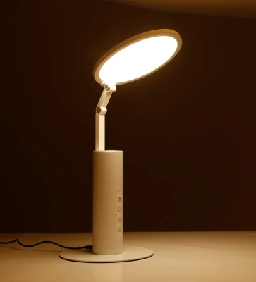 Nuova lampada da tavolo a LED, lettura a luce soffusa naturale super luminosa ad alta definizione e specchio per il trucco con protezione per gli occhi