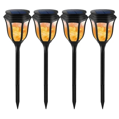 Torce Tiki solari Goldmore4 96 LED Fiamma tremolante danzante Luce tremolante per il paesaggio del giardino solare per uso esterno