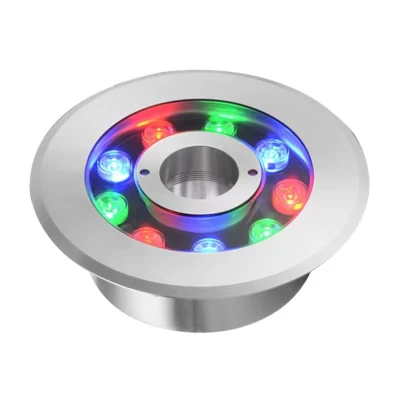 Luce ad anello per fontana subacquea a LED per piscina galleggiante rotonda per interni RGB9w 12W