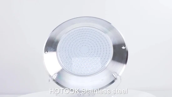 Indicatore WiFi brevettato Hotook per nicchie di piscine, sostituisce l'acciaio inossidabile IP68 SS316 con riempimento in resina, luci LED da 18 W sott'acqua