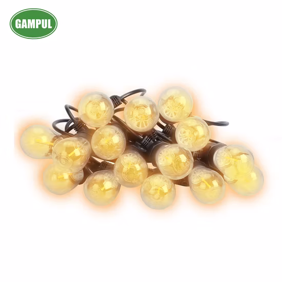 Lampadina vintage a energia solare S14 impermeabile su misura, luci a corda Edison per esterni